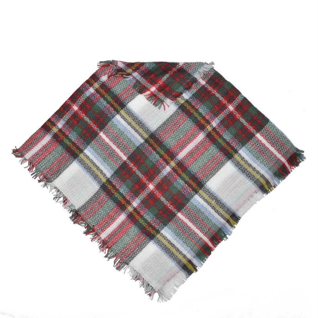 3-5 Years Kid Toddler Baby Girl Boy Winter Warm Plaid Wool Scarf Tippet: A
