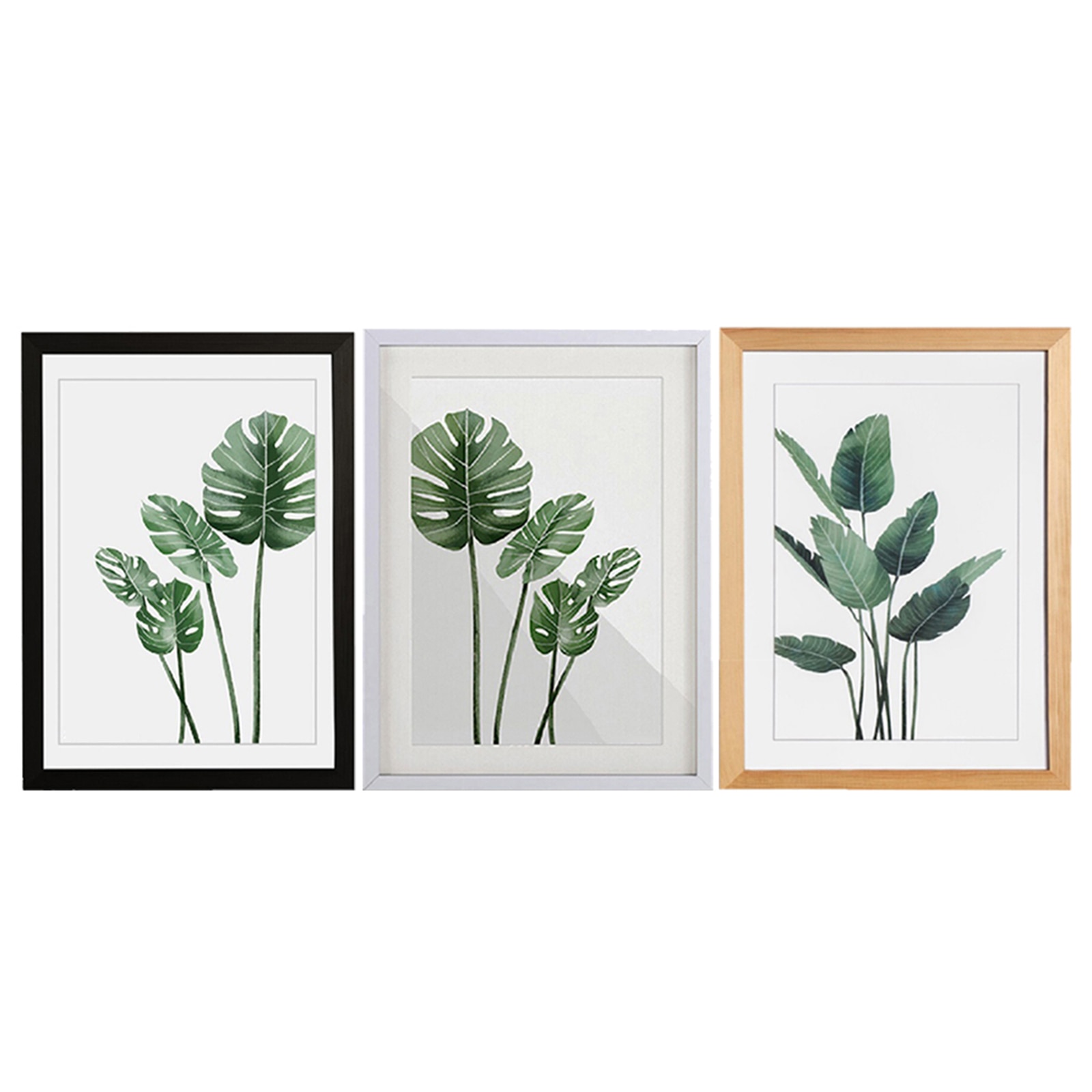 Wall Hanging Glass Artwork Photo Picture Display Frame Ornament Modern Vertical Decor Card Holder Large