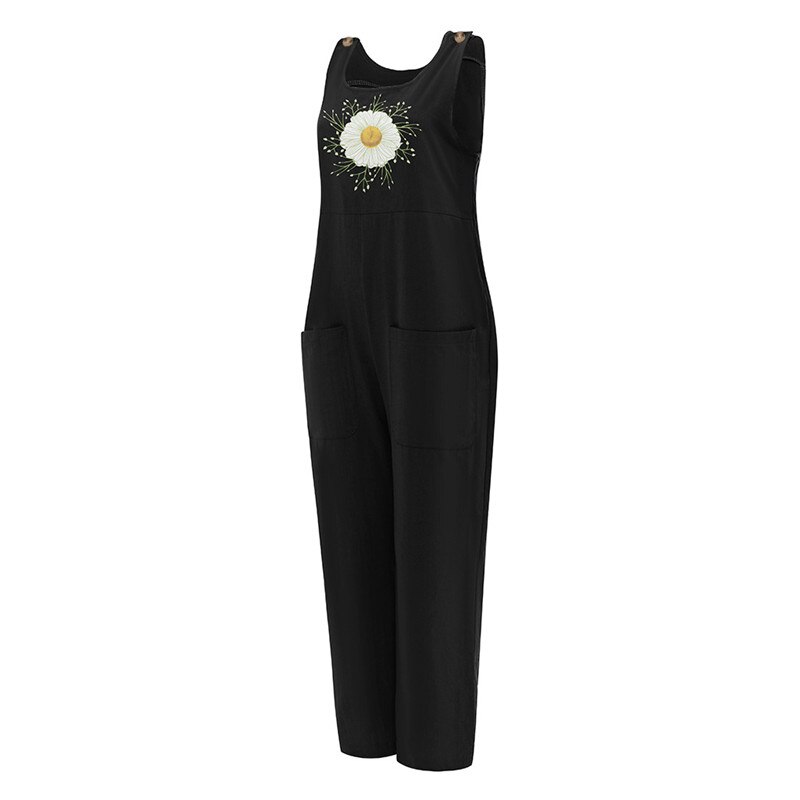 Løst gravide tøj strop bukser bukser blomsterprint gravide kvinder overalls jumpsuits graviditet rompers tøj