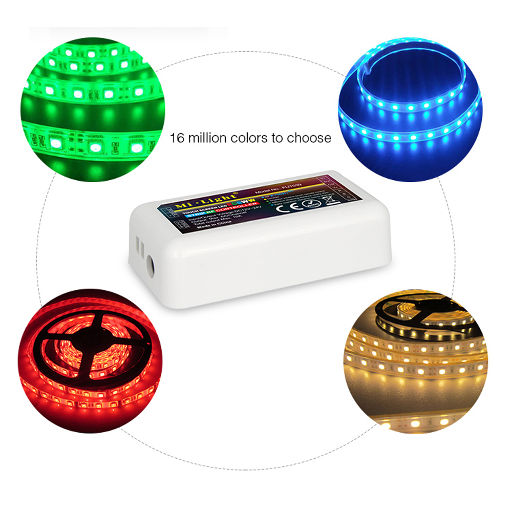 MiLight FUT035 FUT036 FUT037 FUT038 FUT039 2.4G RF Draadloze enkele kleur dimmer CCT RGB RGBW RGB + CCT led strip controller