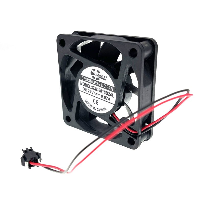 Ventilateur de refroidissement 24V, 60mm, 6cm, double roulement à billes, silencieux, pour ordinateur PC, SM-2Pin, 60x60x15, 6015