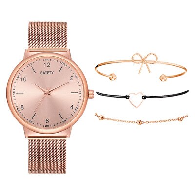 Women Watches Luxury Wrist watch relogio feminino Clock for Women Milanese Steel Lady Rose Gold Quartz Ladies Watch: D