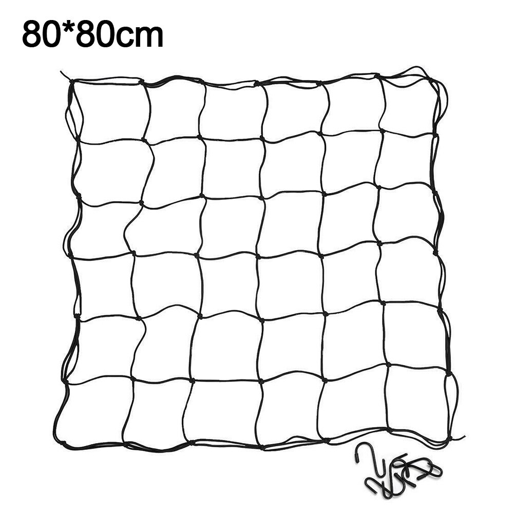 Garden Supplies Flexible Trellis Netting Vegetable Home Fence Grow Tent Elastic Bean Plant Climbing 8 Hooks: 80X80cm