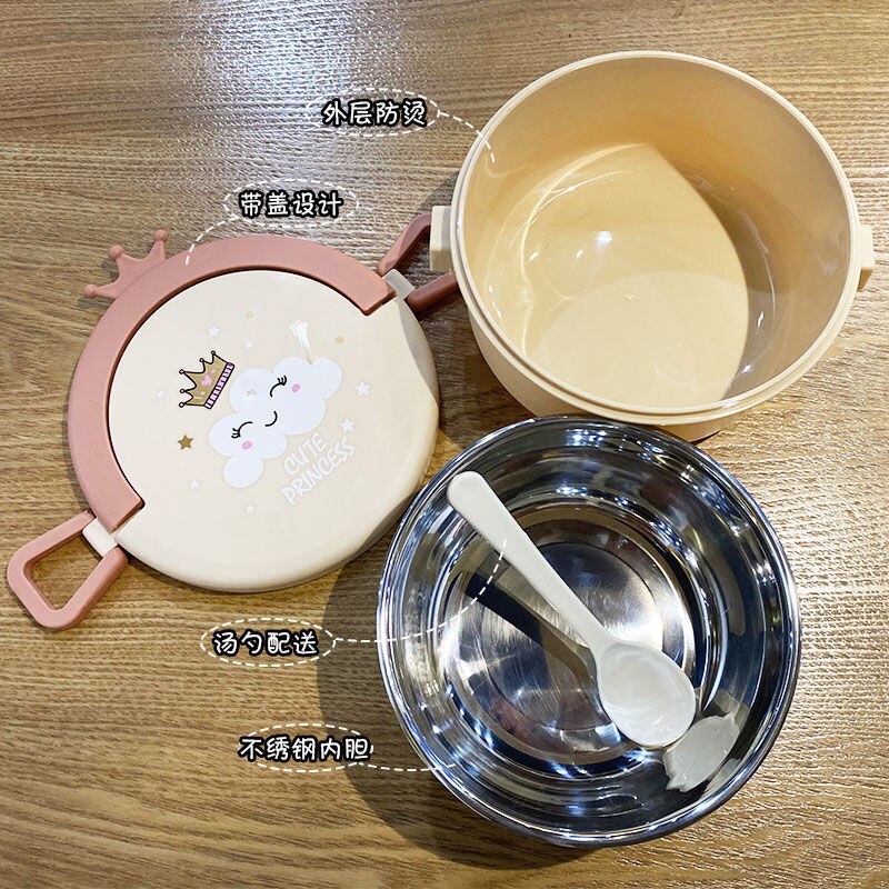 304 Stainless Steel Insulated Lunch Box Portable Korean Student Office Worker Men Women Lunch Box Large Capacity Lunch Bucket