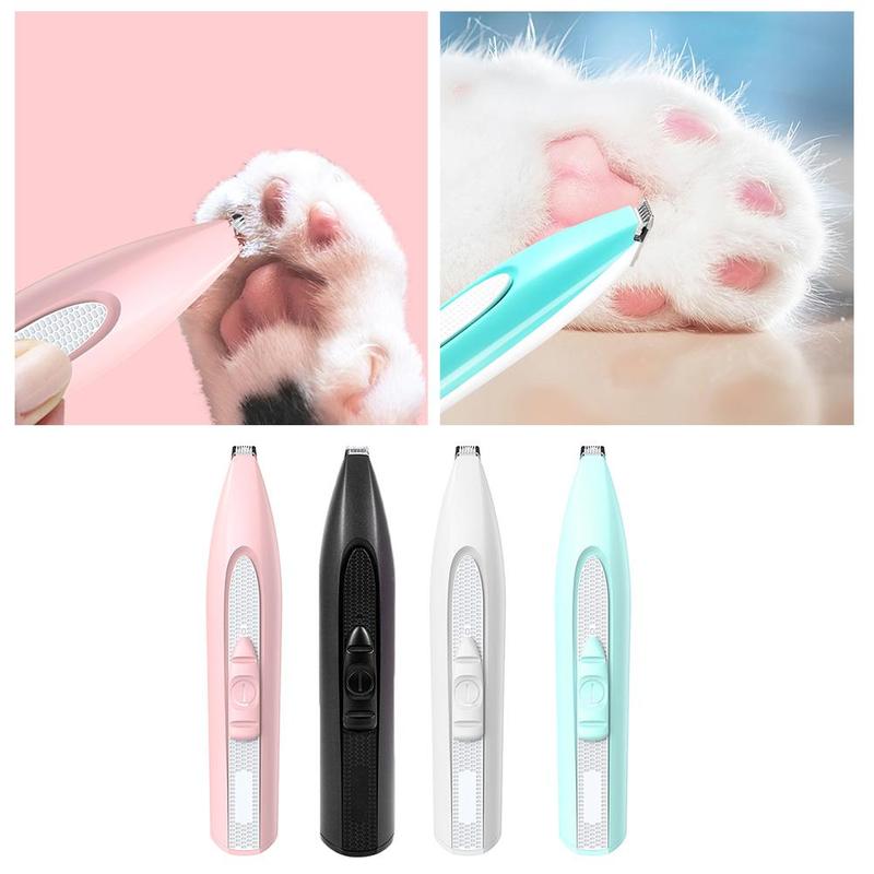 Mini bærbart kæledyrsudstyr abs pote shaver værktøj klipning pleje hår elektrisk trimmer hundeskærer batteri po  m6 c 3