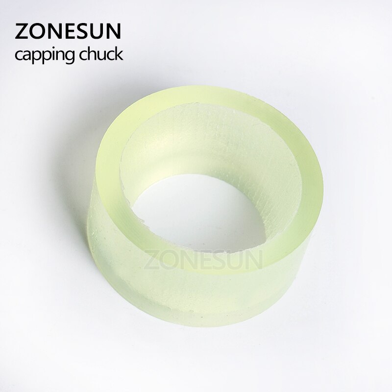 Zonsun capping maskine chuck cap til capper 28-32mm 38mm 10- 50mm rund plastflaske med sikkerhedsring silikone capping