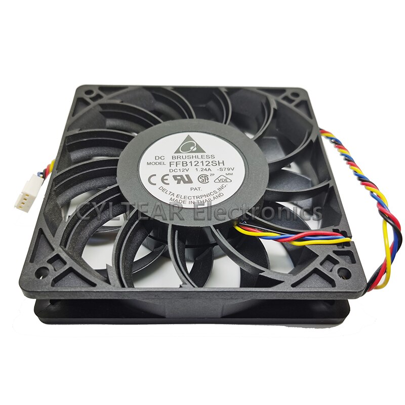 original FFB1212SH 12025 12V 1.24A 12CM violent high speed air volume fan