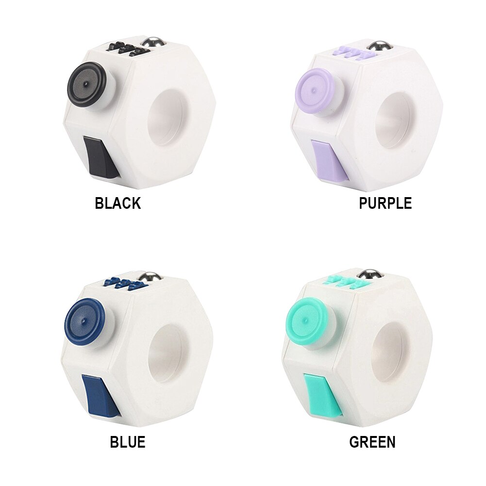 Plastic Vent Fidget Speelgoed Verveling Vinger Speelgoed Kantoor Stress Handen Kids 6 Kanten Anti Stress Cube Spinner Creativetoys