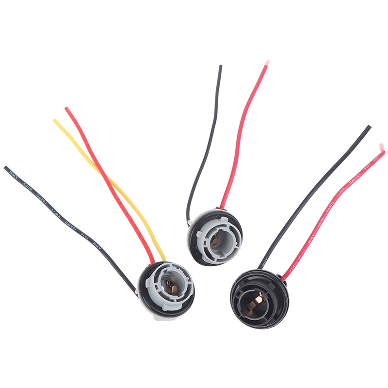 2 Stuks 1156 1157 Lamp Socket BAY15D Lamphouder P21/5W 12V Adapter Base Connector Voor remlicht Plastic Auto Accessoires