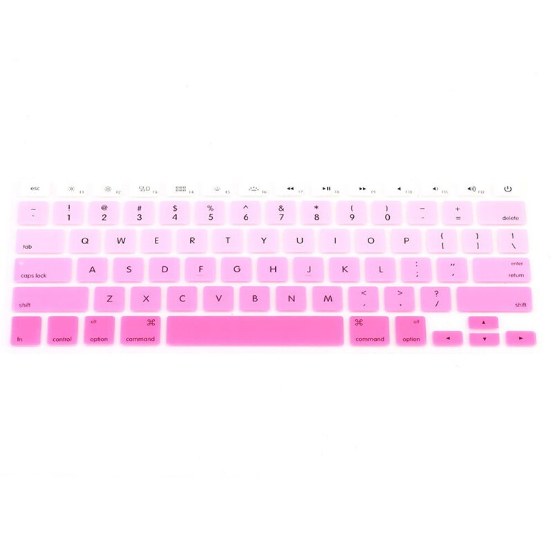 Regenbogen Silikon Tastatur fallen Abdeckung Haut Schutz für iMac Macbook Profi 13 "15" Abdeckung Schutz