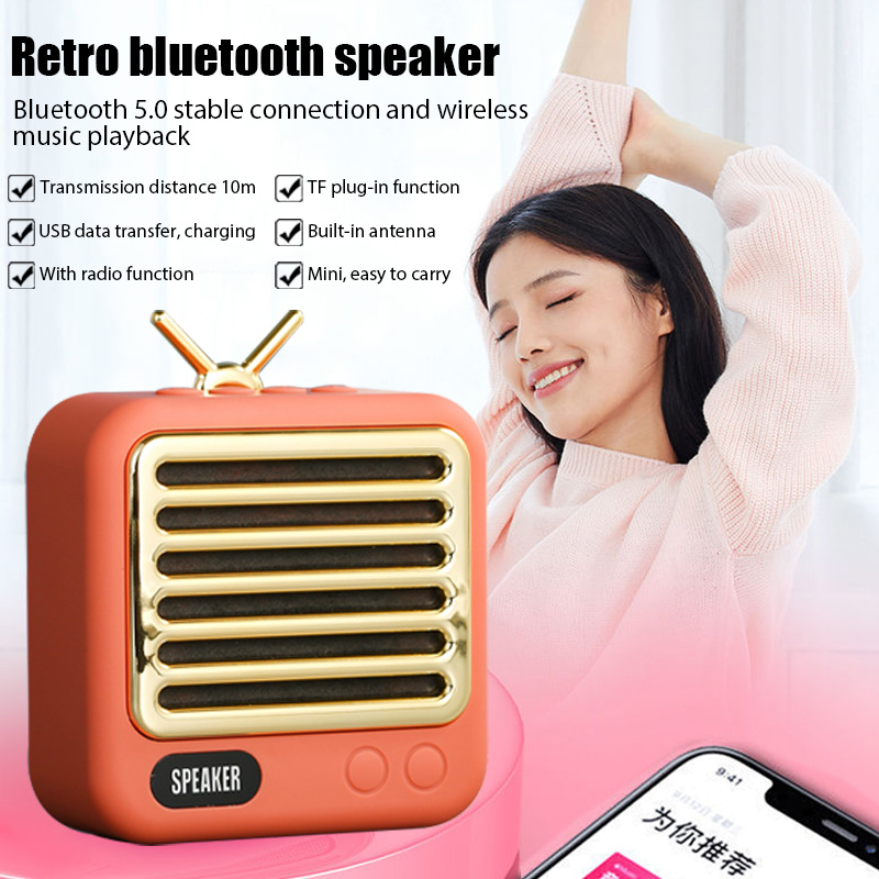 Retro-bluetooth-lautsprecher mit  a15 lautsprechern, tragbar, kabellos, vintage-stil, breitbandlautsprecher, tf-kartenleser, outdoor-subwoofer, audio