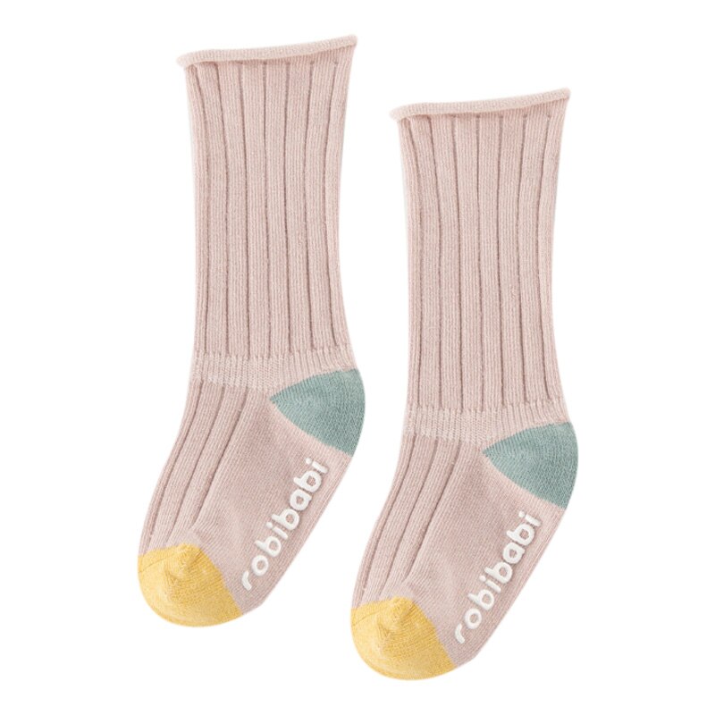 Baby Sokken Neonatale Herfst Katoen Stippen Plain Stripes Kids Meisjes Jongens Kinderen Sokken Voor 1-3 Jaar: P / 1T
