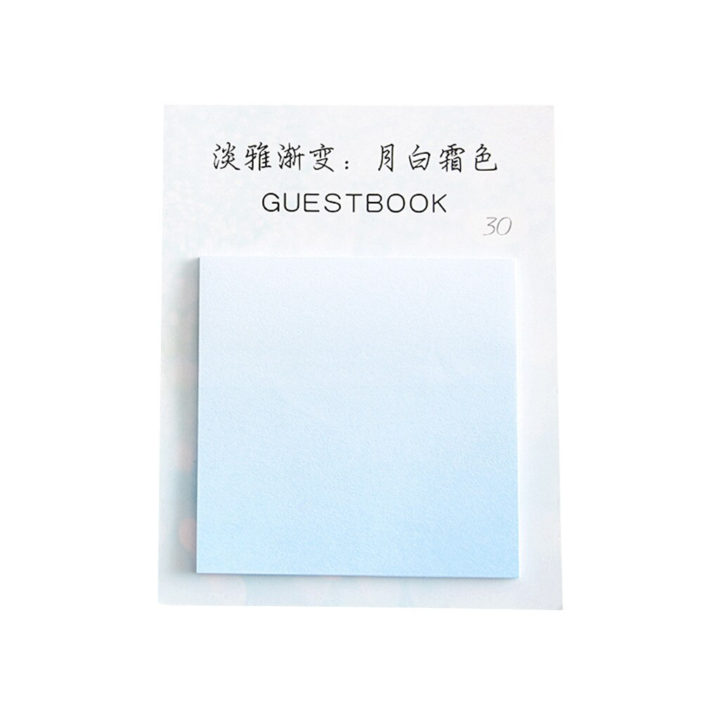 Cute Gradient Color Series Self-Adhesive Memo Pad Sticky Notes Bookmark School Office Kawaii Sticky Notes Stationery Stickers: G
