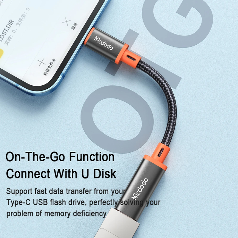 Type-C to Lightning Male OTG Earphone Audio Charging Adapter, I P Hone 13 12 11 Macbook I Pad U Disk Data Converter Cable DIY