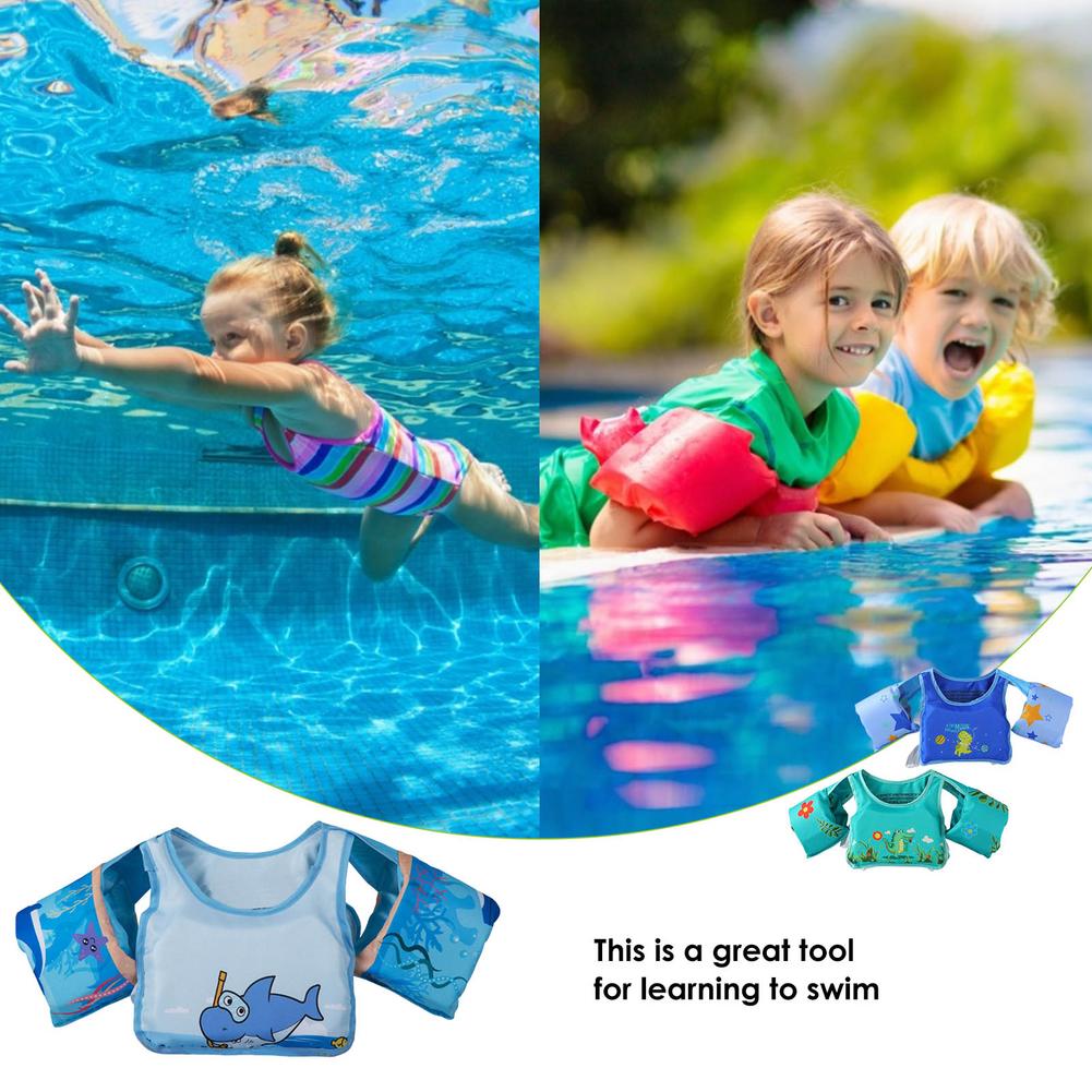 Kinderen Zwemmen Vest Wearable Zwembad Drijft Draagbare Peuter Arm Floatie Voor 2-6 Jaar Oude Kinderen Leren Zwemmen drijfvermogen Pak