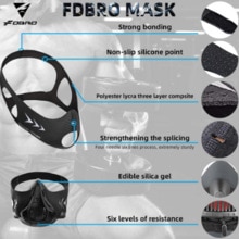 Fdbro-Masque De Sport Professionnel, Giet L'entraînement, La Cursus, Le Fitness, La Gymnastique, l'alpinisme, Le Conditionnem