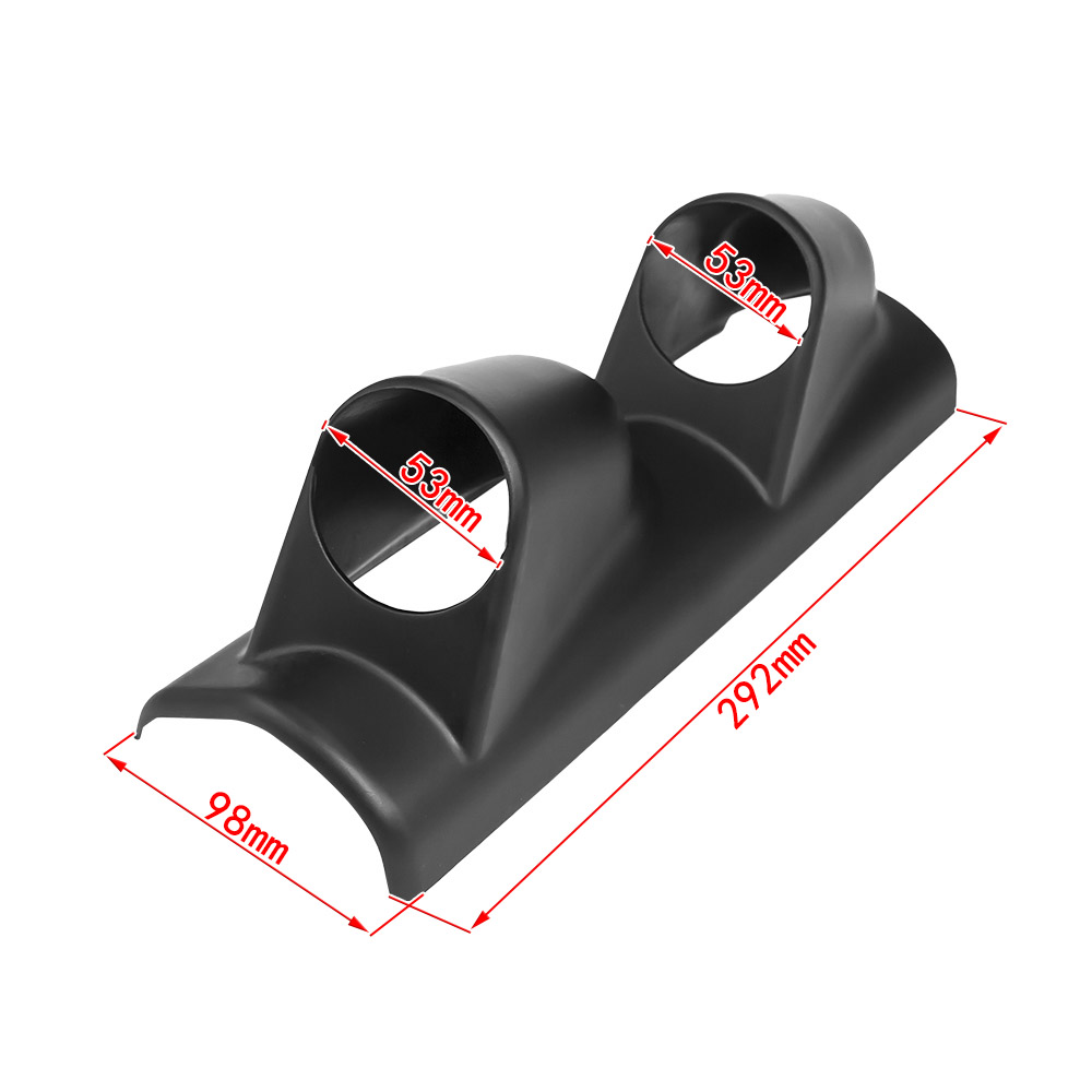 Cnspeed mittari pod 2 " (52mm)  musta pilari pod 2 reikäinen auton mittari pidike pod vasemmalle kuljettajan puolelle/ mittari pilliar  yc100579