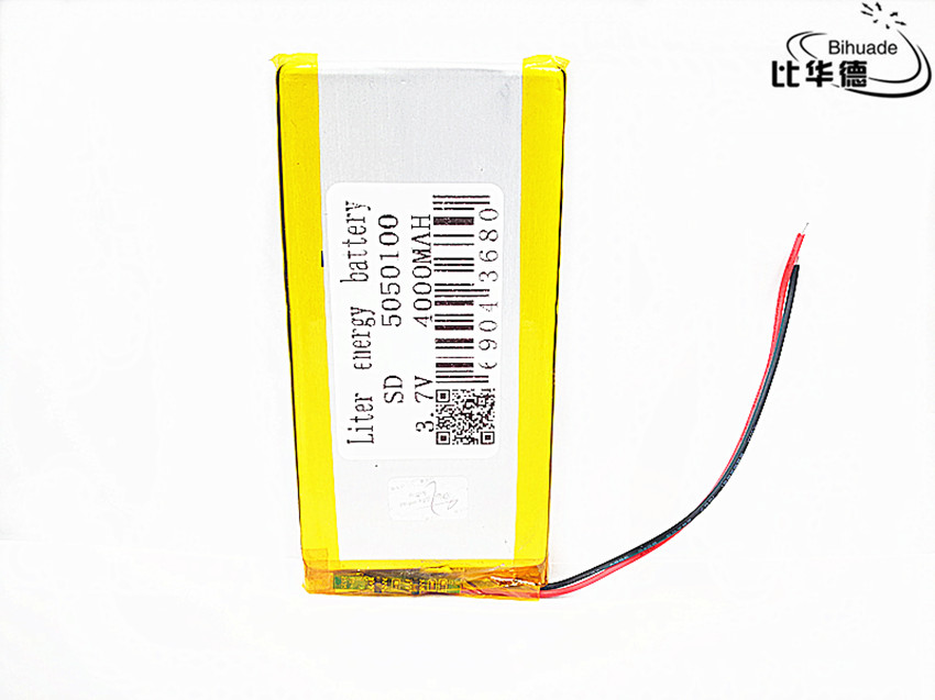 3.7V 4000mAh 5050100 Lithium Polymer Li-Po li ion Rechargeable Battery Lipo cells For Mobile Recorder Recorder Speaker Devices