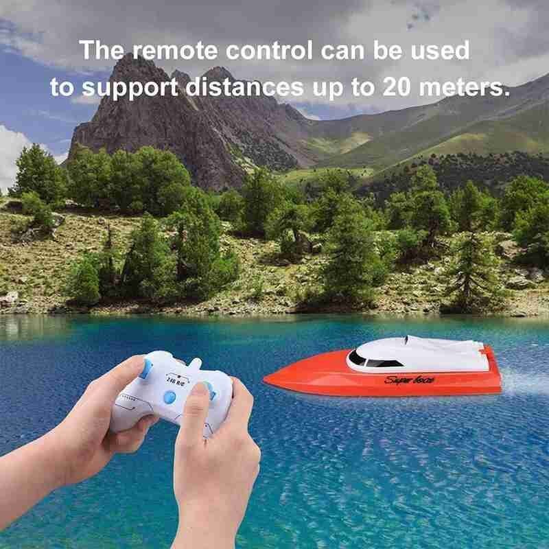 2.4G Wireless Remote Control Boat With Flashing Lights High-speed Boat RC RC Boat Ship Four-channel Remote Control Electric D3Q9