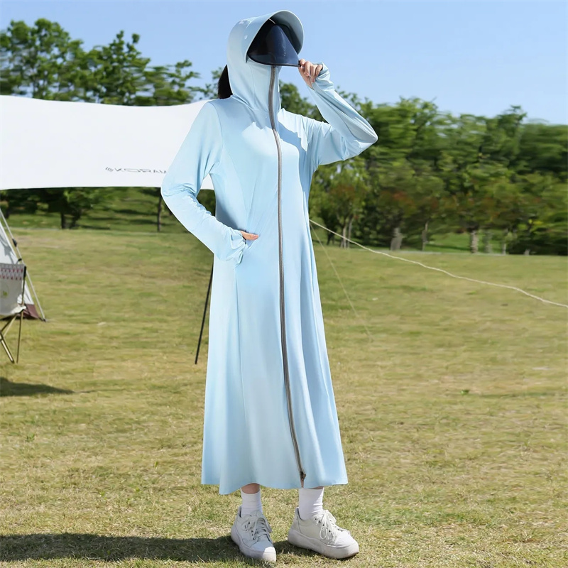 have Lens Sun Protection Clothing Womens Long Summer Full Body Anti UV Ice Silk Breathable Thin Loose Long Sleeved Jacket Pink: green