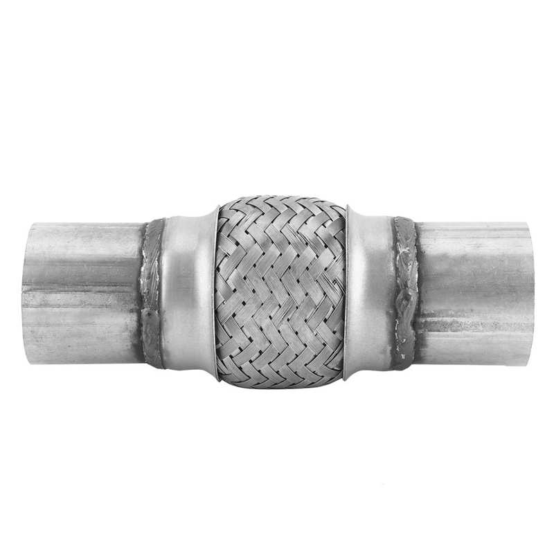 Universal Exhaust Pipe Bellows Stainless Steel Braided Flexible Joint Tube Multiple specifications accessories: 2.17x8in