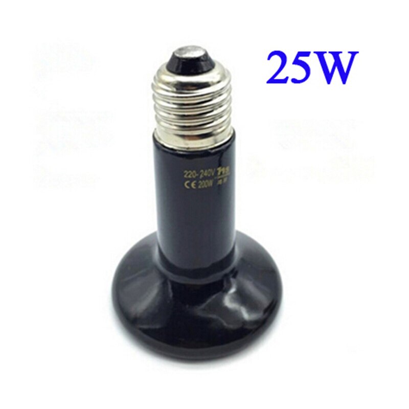 Lámpara de calefacción de cerámica para mascotas, 9 productos, pollito, Tortuga, lagarto, Araña, erizo, calentador de reptiles, 25W-200W,: 25W