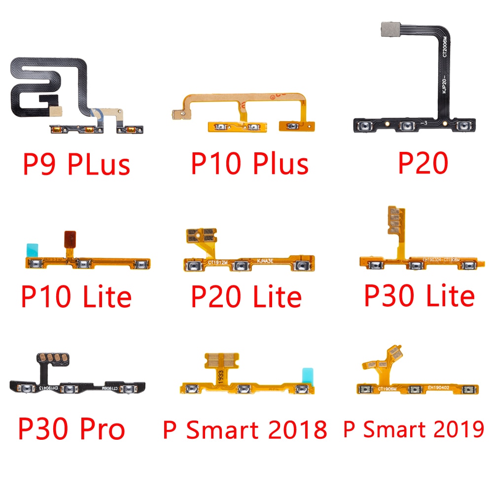 Power ON OFF Button For HuaWei P30 P20 Pro P10 P9 Plus Lite P Smart Silent Volume Button Ribbon Flex Cable