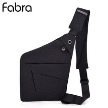 Fabra Anti-Theft Männer Messenger Schulter Taschen Männer Brust Pack Männer Retro Trapez Sharp Crossbody-tasche Motorrad Sling Tasche schwarz