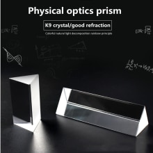 30*30*30*50 Physical Refraction Rainbow Prism Physical Prism Optical Triangular Prism Refractor K9 Triangular Prism