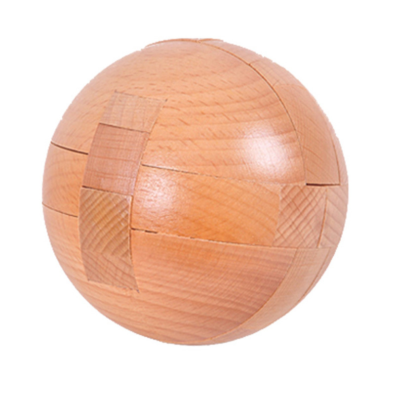 Beechwood Lock Boutique Children's Wooden Educational Toys Adult Puzzle Leisure Dismantling Lock Wooden Toys: Champagne