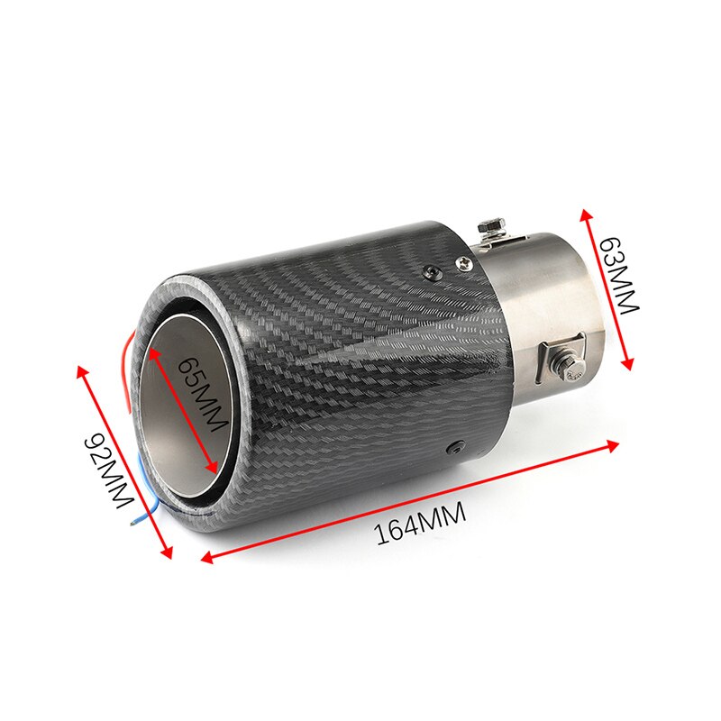 Tubo de escape de coche LED, punta de fibra luminosa, tubo de entrada de garganta, punta de manguera, Silenciadores de carbono, Turbo silbato, sonido de reacondicionamiento, cola Turbo