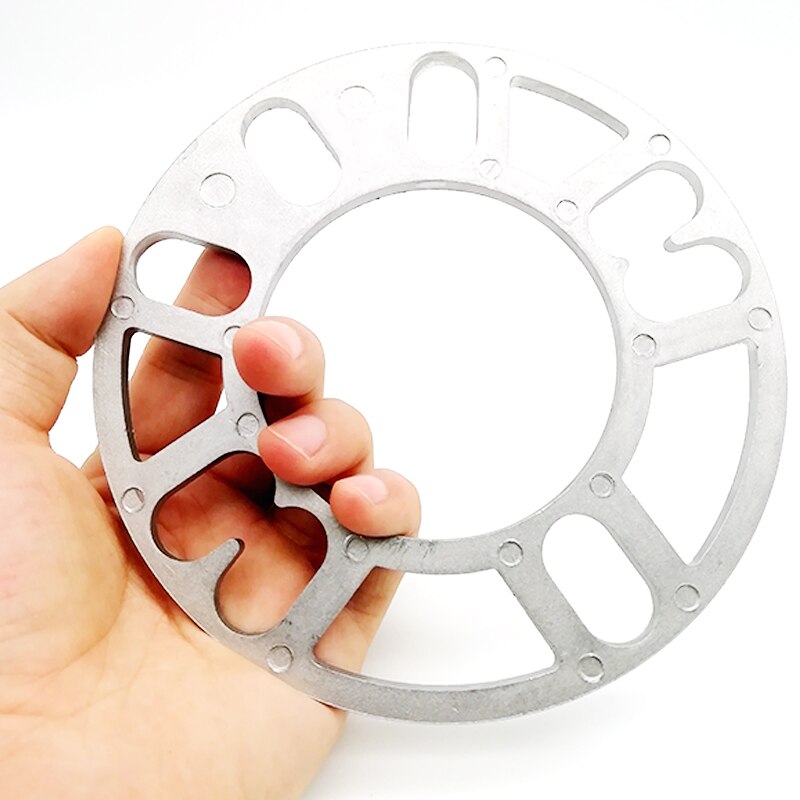 4 stk/parti 5mm aluminium og justerbare shims bilhjul afstandsstykker akselafstand pakningsflange