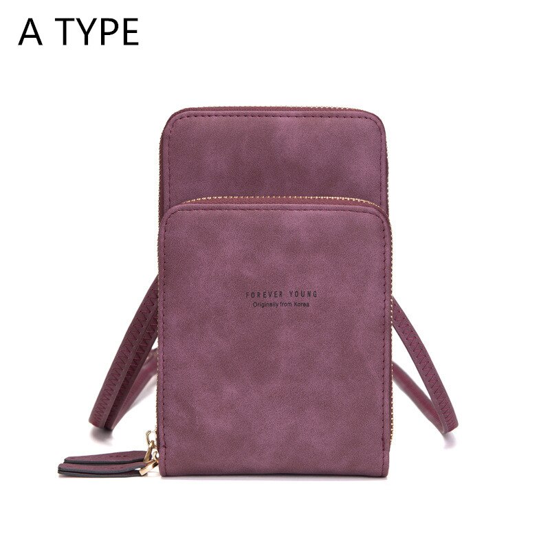 Crossbody Cell Phone Shoulder Bag Cellphone Bag Daily Use Card Holder Mini Summer Shoulder Bag for Women Wallet: A-Deep Purple