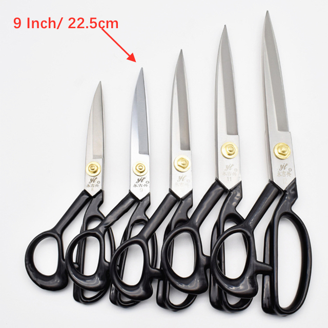 1Pcs Professionele Kleermaker Schaar Naaien Schaar Borduurwerk Schaar Gereedschap Voor Naaien Craft Schaar Stof Cutter Scharen: White 9 Inch 22.5cm