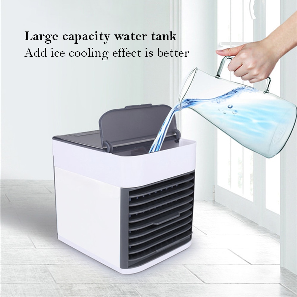 Portable Air Cooler Fan Mini Mobile Air Conditioner For Home Cooling Fan Portable Air Conditioning Space USB Desk Fans