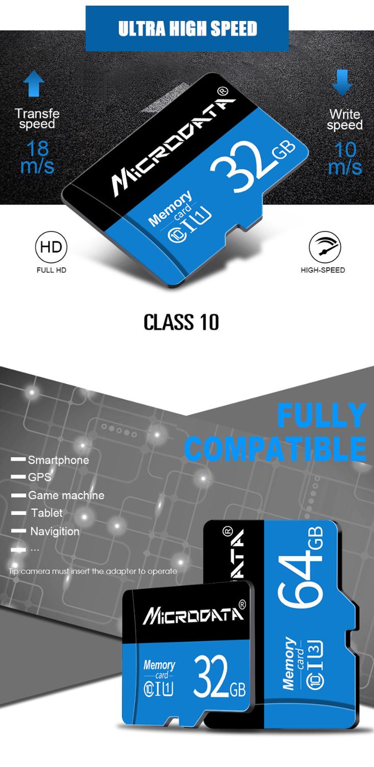Tarjeta de memoria microSD para Samsung, tarjeta flash class10 de alta velocidad de 128gb, 64gb, 32gb, 16gb y 8gb
