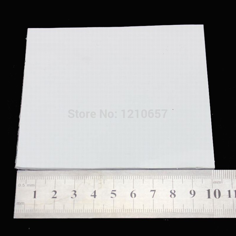 10 pieces LOT White Computer GPU CPU Conductive Silicone Thermal Pads Pad 100mm x 100mm x 0.5mm