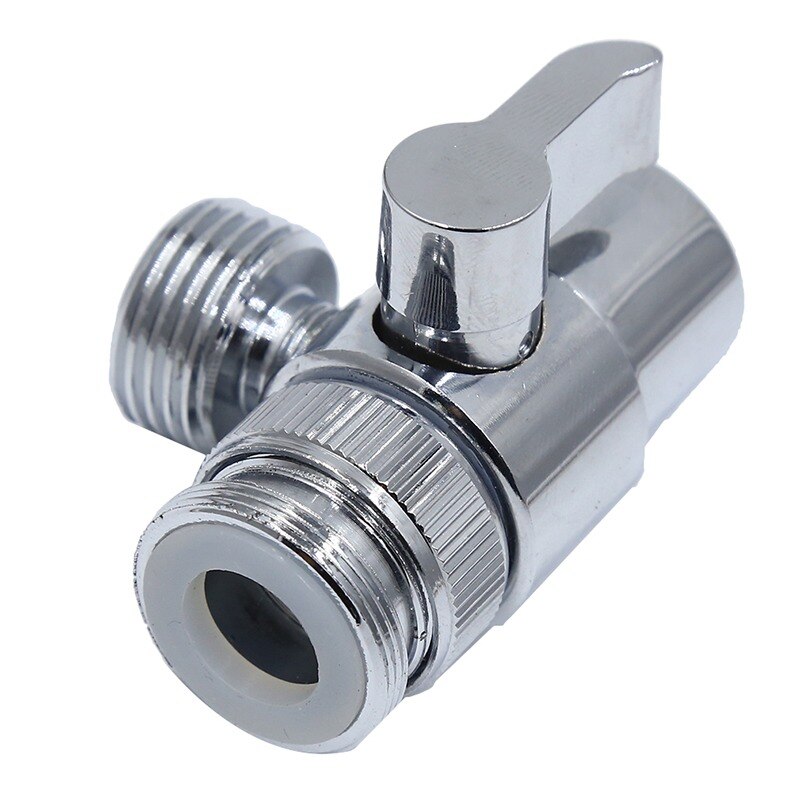 Bathroom Faucet Double Handle Dual Control Nozzle Single Cold Spray Gun Faucet Stainless Steel Toilet Faucet: silver