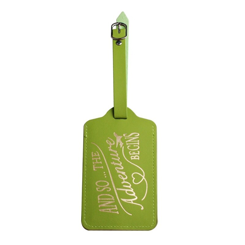 Étiquette de bagage valise de voyage étiquettes nom téléphone adresse étiquette Identifier mariage nuptial: Vert armée
