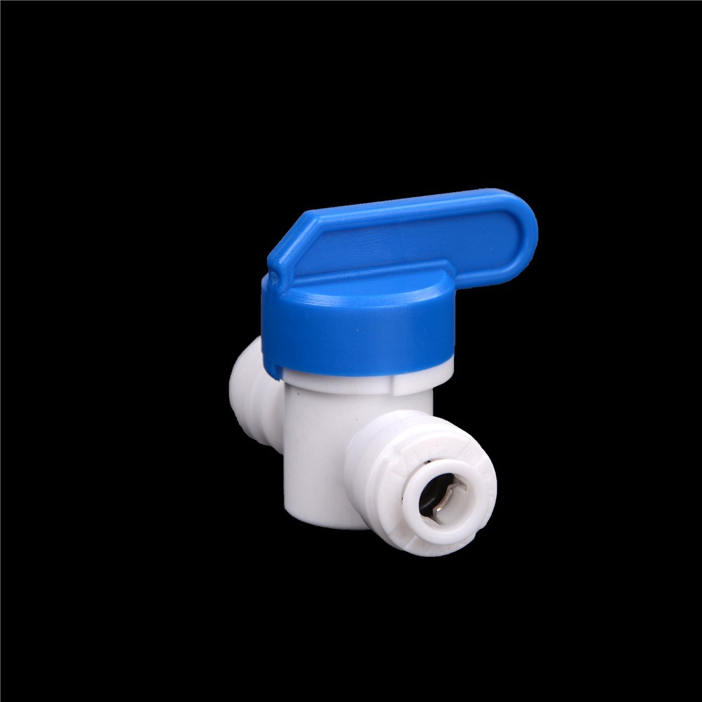! Aquarium System 1/4" - 1/4" PE Pipe Fittings Hose Quick Connection Ball Valve Water Reveser Osmosis