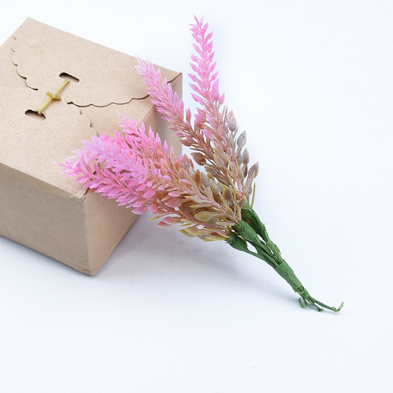 6 piezas de plantas artificiales para decoración navideña, adornos para el hogar, arreglo floral, hojas de eucalipto, lavanda, de joyería: 6