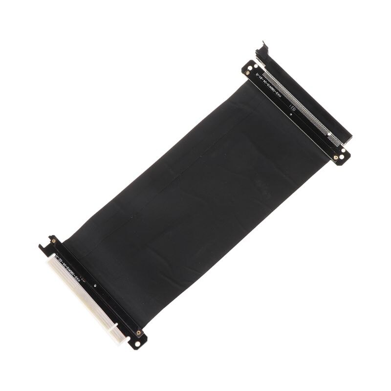 High Speed PC Graphics Cards PCI Express 3.0 16x Flexible Connector Cable Riser Card Extension Port Adapter for GPU with antijam: 20cm