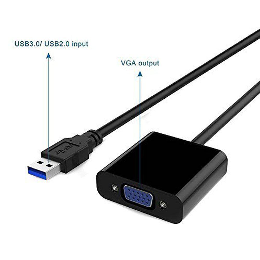 Usb Naar Vga 3.0 Vga Adapter Naar Vga Video Grafische Kaart Display Externe Cable Adapter Voor Pc Laptop