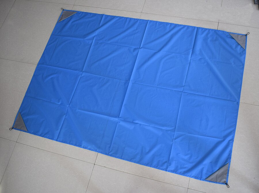 Outdoor Camping Mat Waterproof Convenient Folding Picnic Mat Lawn Damp Mat Polyester Grid Cloth Beach Mat for Men and Women: Blue / 1mx1.4m