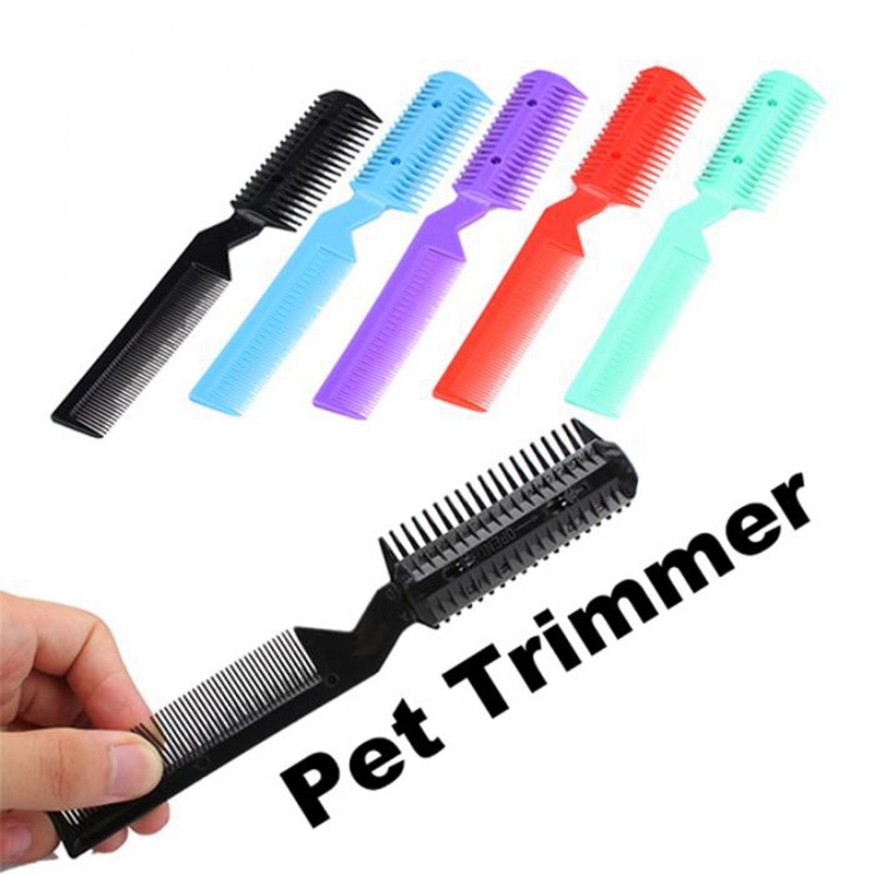 Pet Dog Scissors Cleaning Beauty Grooming Tool Hair Removal Blade Comb for Dogs Cats Long Short Hair