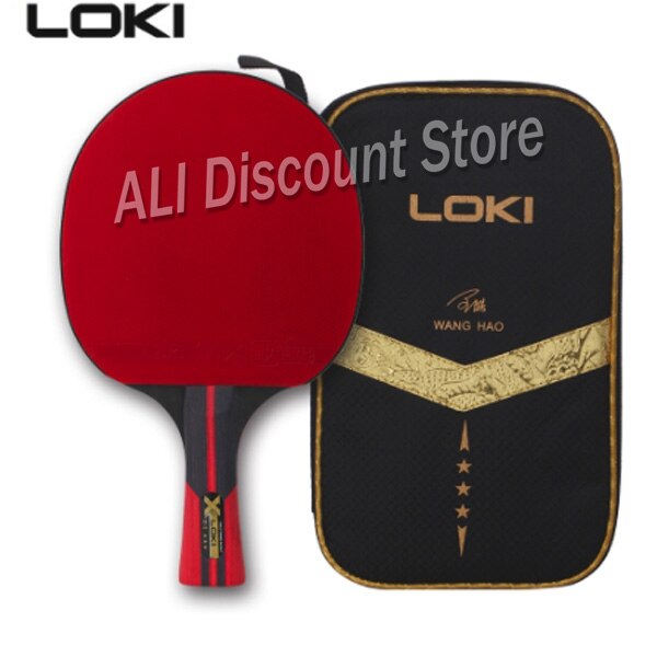 LOKI X3 Training Table Tennis Racchette di Alta Elasticità Spugna di Gomma Ping Pong Bat con Borsa Racchetta