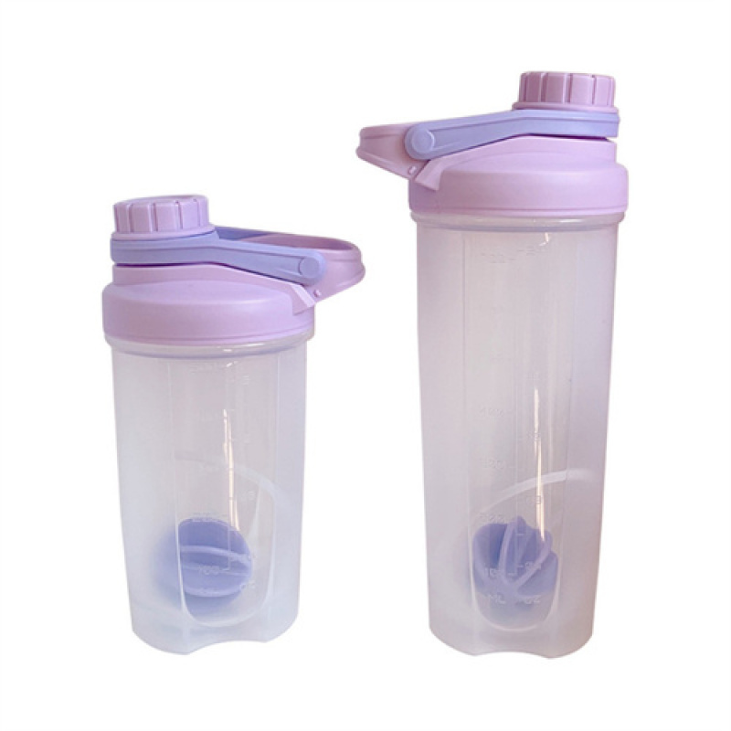 Taza de agua morada de gran capacidad, taza de plástico lista para usar a mano, bonita taza de Color puro transparente para estudiantes, taza de batido de verano