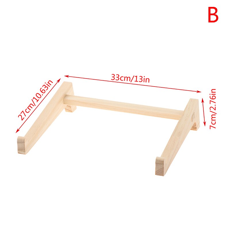 Bamboo laptop stand for macbook pro, notebook holder, wooden tablet stand, mount for r 12-17- inch notebooks: B