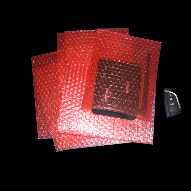 Rode Kleur Dubbele Film Bubble Zakken/Plastic Pe Twee 2 Layer Verpakking Enveloppen/Anti-Statische Schokbestendig Gewatteerde zakjes Bubble Bag