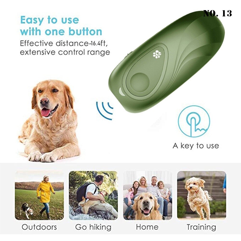 Dog Ultrasonic Anti Barking Device Frequency Hand-held Stop Dog Barking Device for Dog Behavior and Dog Repellent Tools